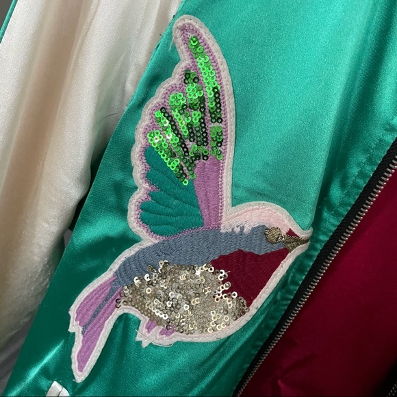 Reversible silky bomber jacket - Picture 9 of 10